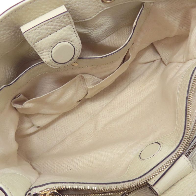 Gucci 323660 Bamboo 2-way Handbag Calf Women