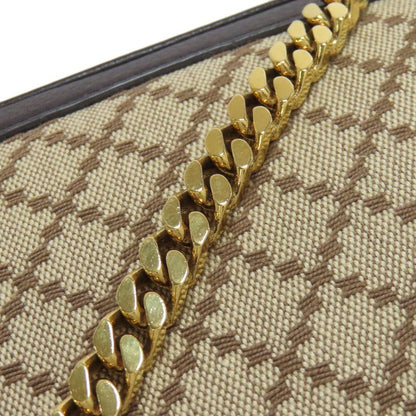 Gucci 251820 Diamante Chain Shoulder Bag Canvas Women
