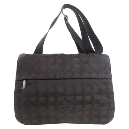 Chanel New Travel Line Shoulder Bag Nylon Jacquard Women