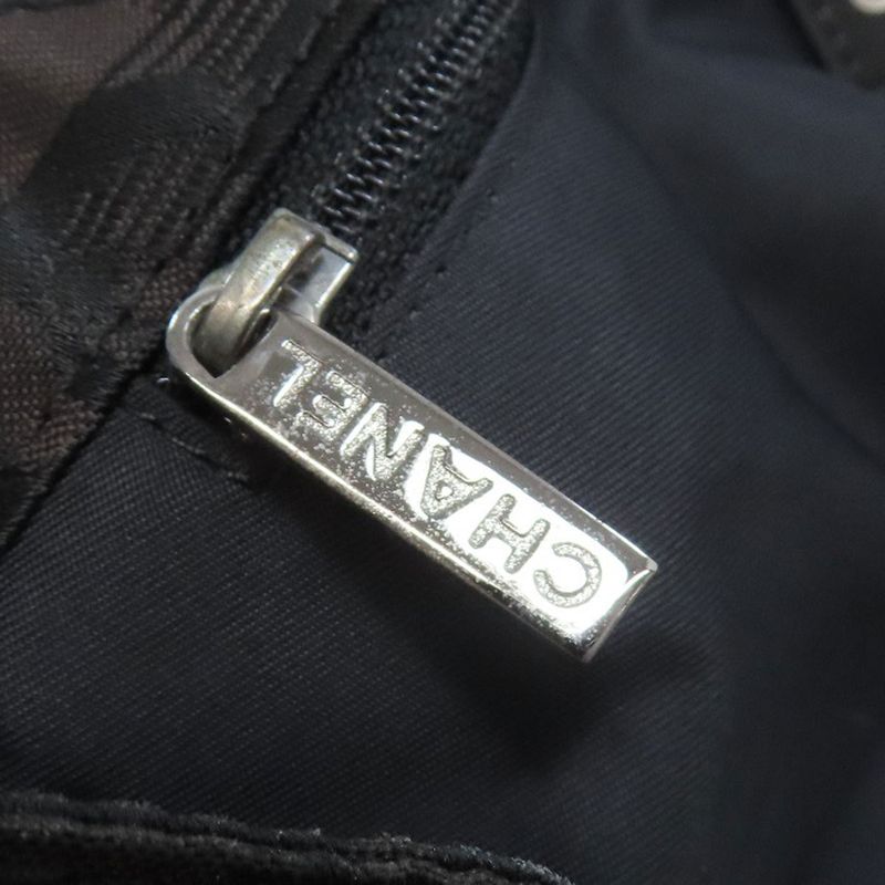 Chanel New Travel Line Shoulder Bag Nylon Jacquard Women