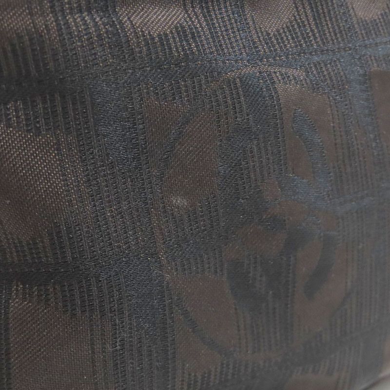 Chanel New Travel Line Shoulder Bag Nylon Jacquard Women