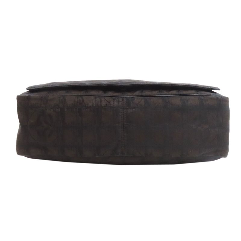 Chanel New Travel Line Shoulder Bag Nylon Jacquard Women