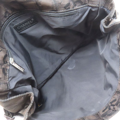 Chanel New Travel Line Shoulder Bag Nylon Jacquard Women