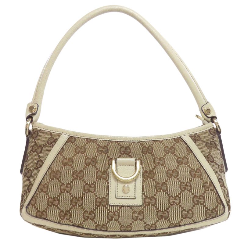 Gucci 130989 Semi Shoulder Bag One Shoulder Bag Canvas Leather Women