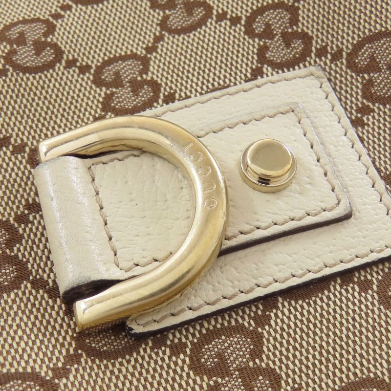 Gucci 130989 Semi Shoulder Bag One Shoulder Bag Canvas Leather Women