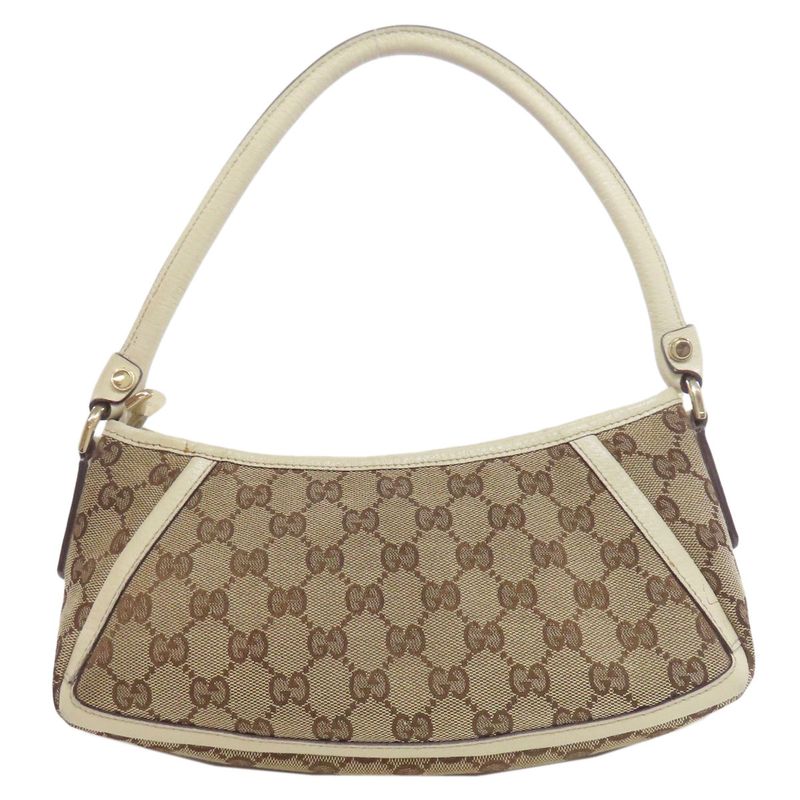 Gucci 130989 Semi Shoulder Bag One Shoulder Bag Canvas Leather Women