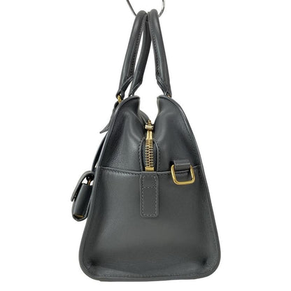 Saint Laurent Paris Handbag Duffle Lock Baby 655008 Gray Leather