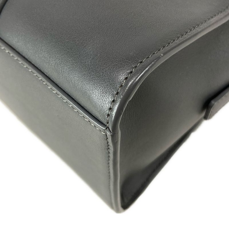 Saint Laurent Paris Handbag Duffle Lock Baby 655008 Gray Leather