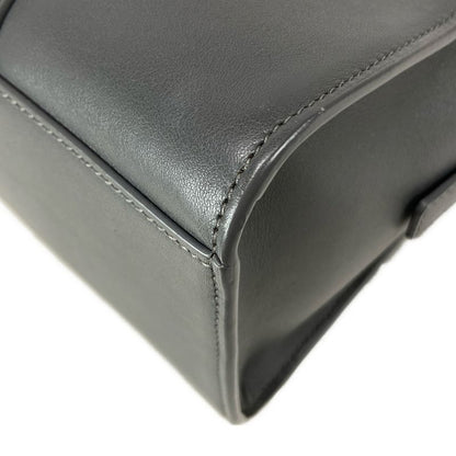 Saint Laurent Paris Handbag Duffle Lock Baby 655008 Gray Leather