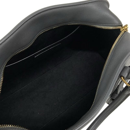 Saint Laurent Paris Handbag Duffle Lock Baby 655008 Gray Leather