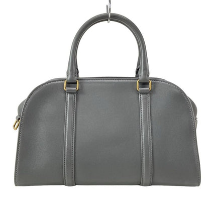 Saint Laurent Paris Handbag Duffle Lock Baby 655008 Gray Leather