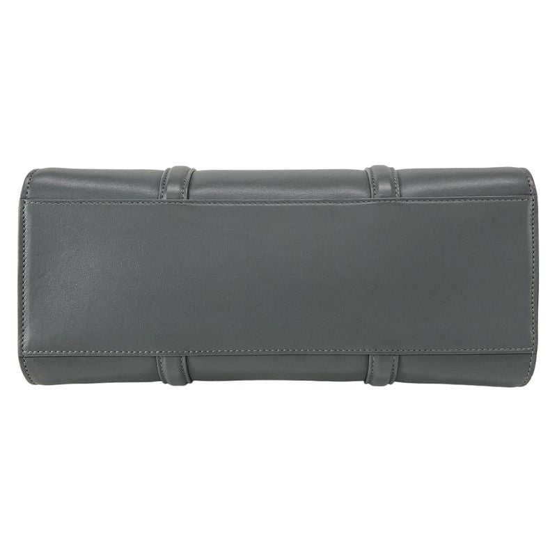 Saint Laurent Paris Handbag Duffle Lock Baby 655008 Gray Leather