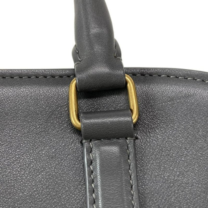 Saint Laurent Paris Handbag Duffle Lock Baby 655008 Gray Leather