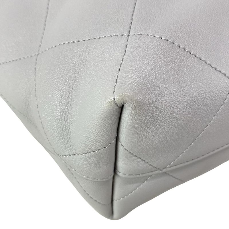 Chanel Shoulder Bag Matelasse Hobo Bag As5403 Light Gray Lambskin