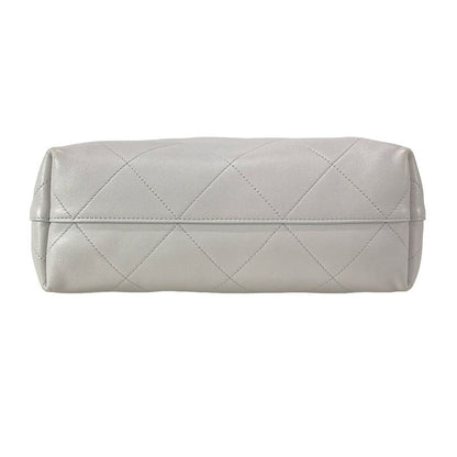 Chanel Shoulder Bag Matelasse Hobo Bag As5403 Light Gray Lambskin