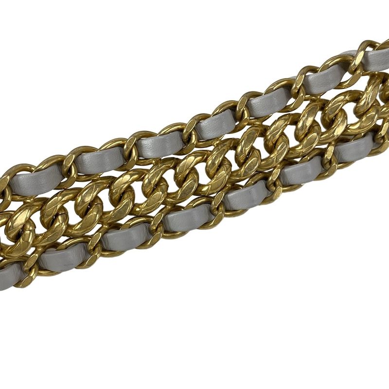 Chanel Shoulder Bag Matelasse Hobo Bag As5403 Light Gray Lambskin