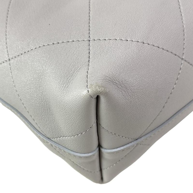 Chanel Shoulder Bag Matelasse Hobo Bag As5403 Light Gray Lambskin