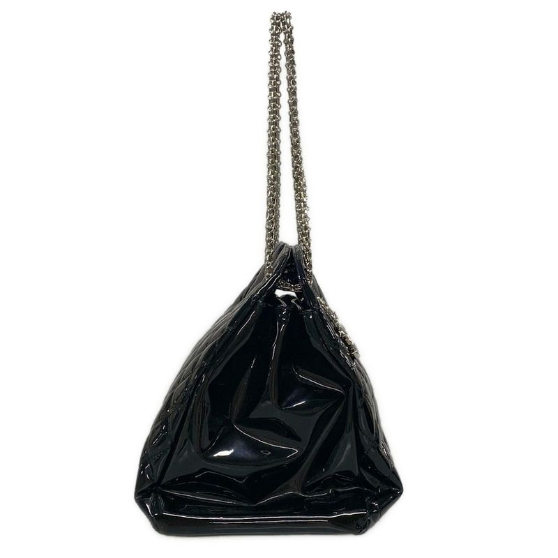 Chanel Shoulder Bag Mademoiselle Beauring Bag Black Chain Shoulder/silver