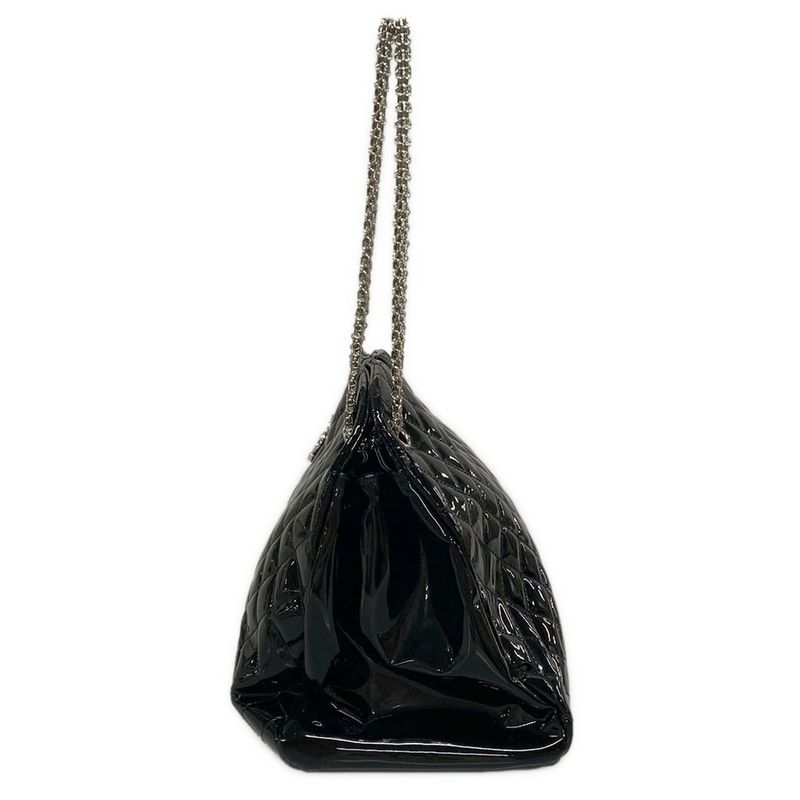 Chanel Shoulder Bag Mademoiselle Beauring Bag Black Chain Shoulder/silver