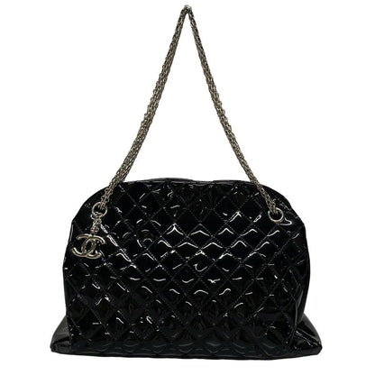 Chanel Shoulder Bag Mademoiselle Beauring Bag Black Chain Shoulder/silver