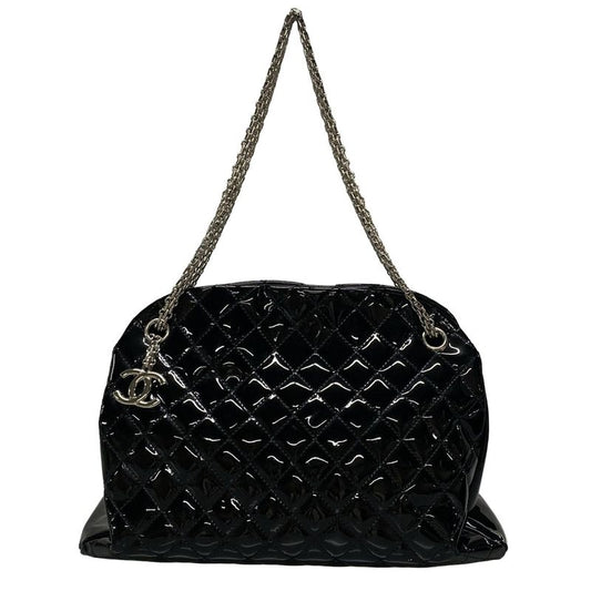Chanel Shoulder Bag Mademoiselle Beauring Bag Black Chain Shoulder/silver