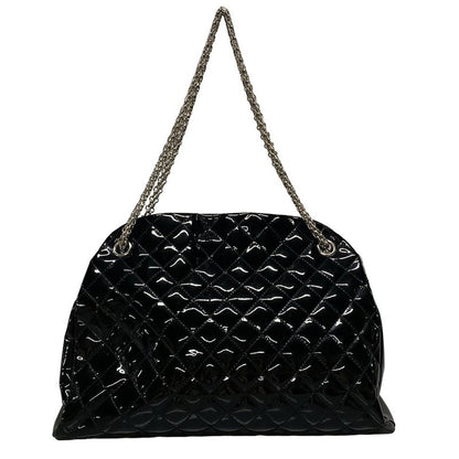 Chanel Shoulder Bag Mademoiselle Beauring Bag Black Chain Shoulder/silver