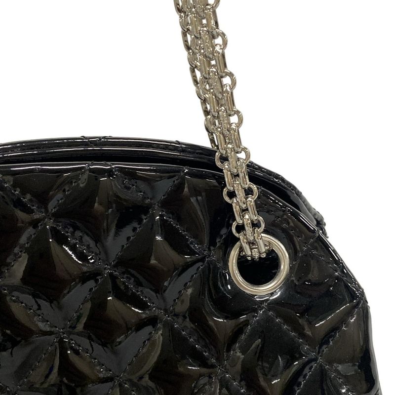 Chanel Shoulder Bag Mademoiselle Beauring Bag Black Chain Shoulder/silver