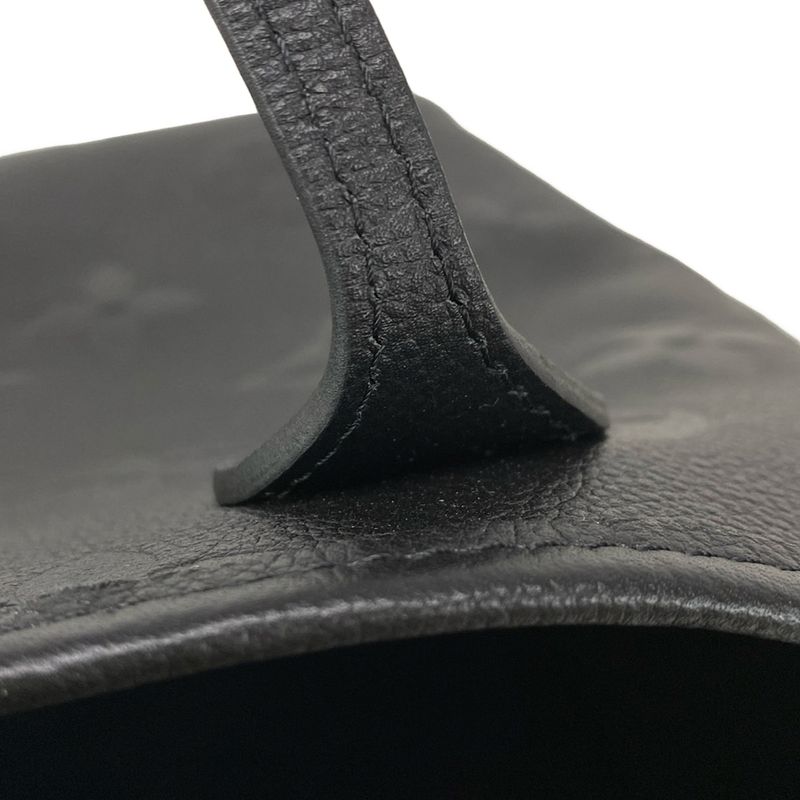 Louis Vuitton Monogram Empreinte Neverfull MM M45685 Noir Black Leather Tote