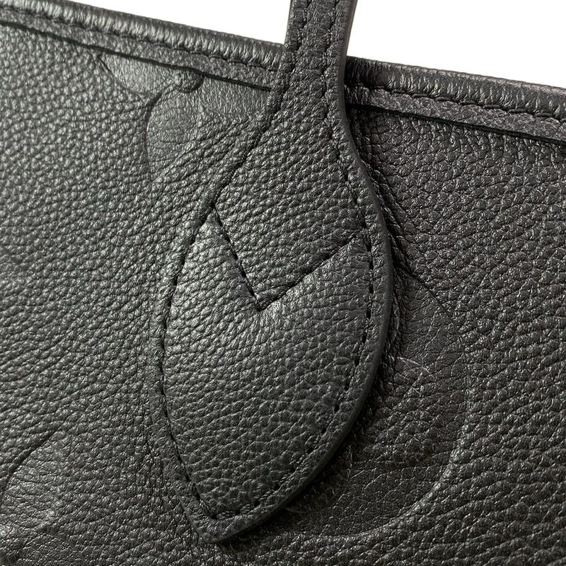 Louis Vuitton Monogram Empreinte Neverfull MM M45685 Noir Black Leather Tote