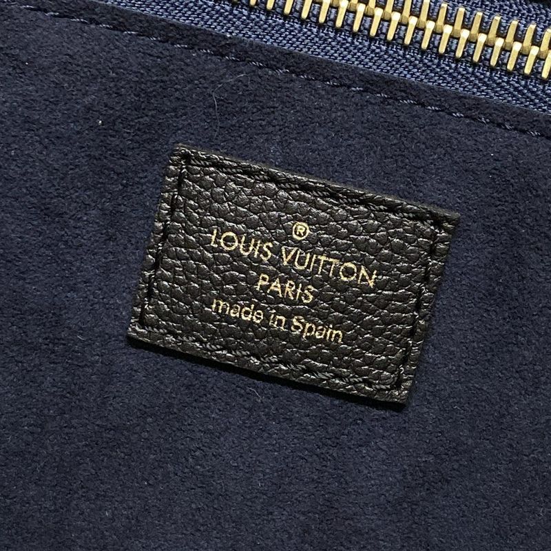 Louis Vuitton Monogram Empreinte Neverfull MM M45685 Noir Black Leather Tote