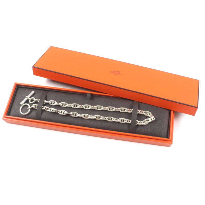  Hermes Vintage Chaine D'ancre PM 43 Frames Margiela Period Necklace Sv925