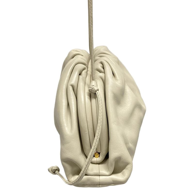 Bottega Veneta Shoulder Bag The Pouch White Leather