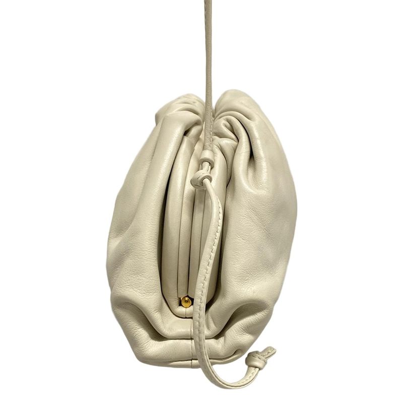 Bottega Veneta Shoulder Bag The Pouch White Leather