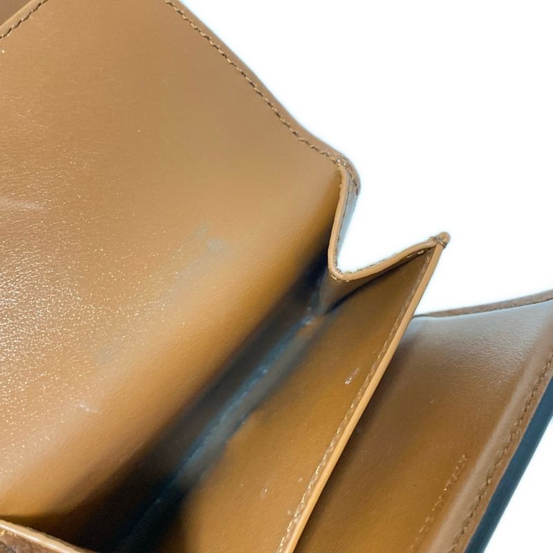 Celine Small Flap Wallet With Three Compartments Triomphe Brown Leather