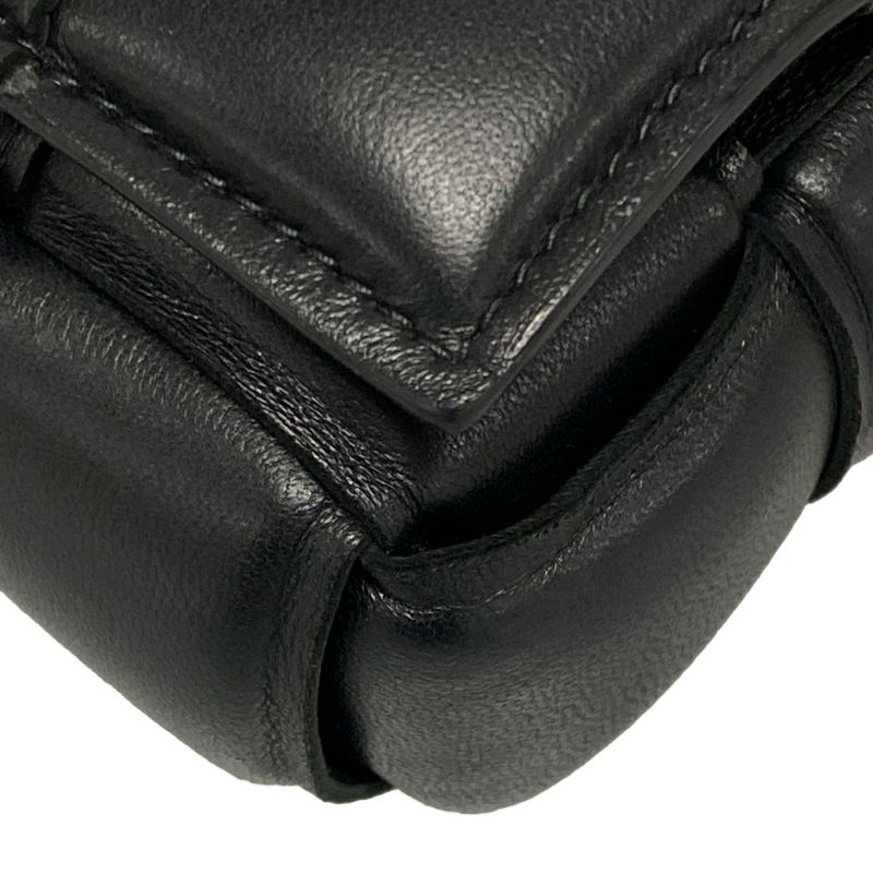 Bottega Veneta Shoulder Bag Padded Cassette Mini 716648 Black Lambskin