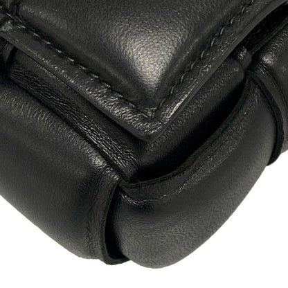 Bottega Veneta Shoulder Bag Padded Cassette Mini 716648 Black Lambskin