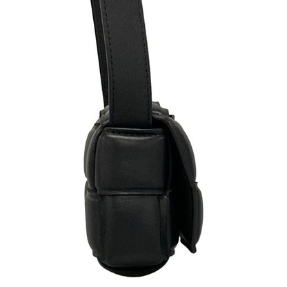 Bottega Veneta Shoulder Bag Padded Cassette Mini 716648 Black Lambskin