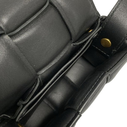 Bottega Veneta Shoulder Bag Padded Cassette Mini 716648 Black Lambskin