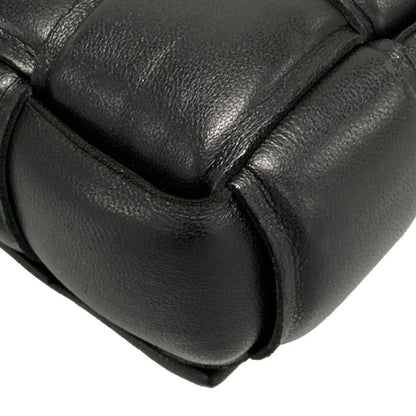 Bottega Veneta Shoulder Bag Padded Cassette Mini 716648 Black Lambskin