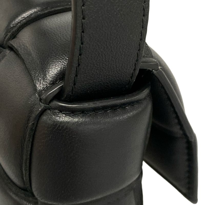 Bottega Veneta Shoulder Bag Padded Cassette Mini 716648 Black Lambskin