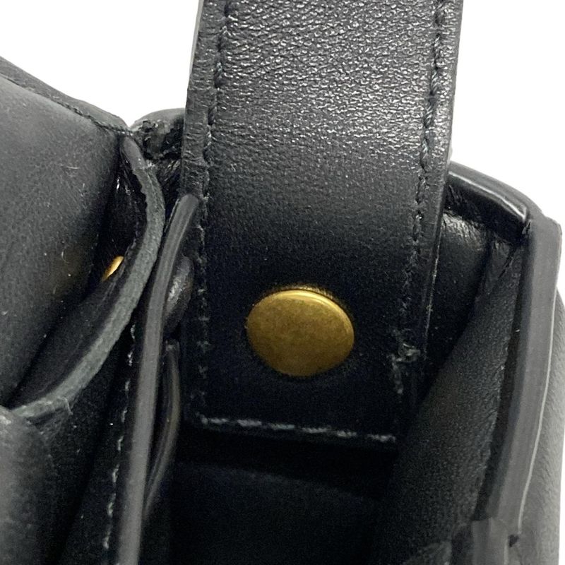 Bottega Veneta Shoulder Bag Padded Cassette Mini 716648 Black Lambskin