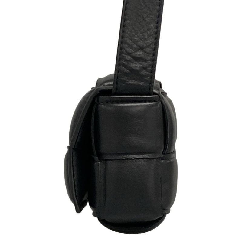 Bottega Veneta Shoulder Bag Padded Cassette Mini 716648 Black Lambskin