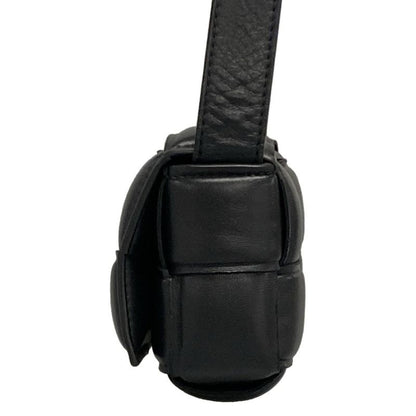 Bottega Veneta Shoulder Bag Padded Cassette Mini 716648 Black Lambskin