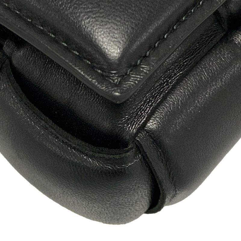 Bottega Veneta Shoulder Bag Padded Cassette Mini 716648 Black Lambskin