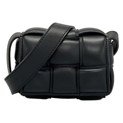Bottega Veneta Shoulder Bag Padded Cassette Mini 716648 Black Lambskin