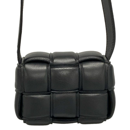 Bottega Veneta Shoulder Bag Padded Cassette Mini 716648 Black Lambskin