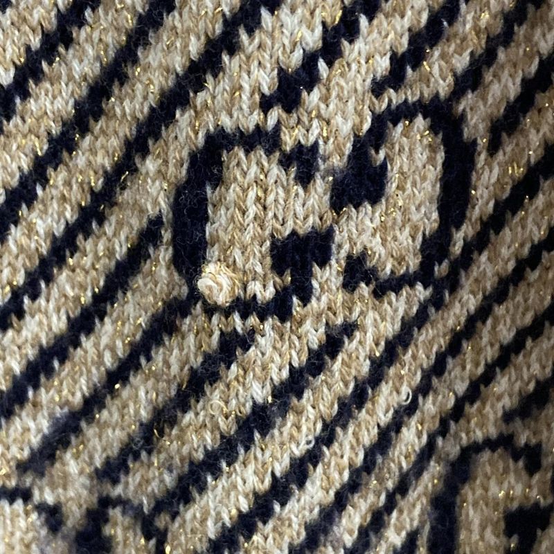 Gucci Cardigan Size S Women - 553505-xkaiv Beige Dark Navy And Red Long Sleeves