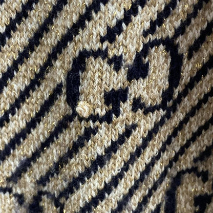 Gucci Cardigan Size S Women - 553505-xkaiv Beige Dark Navy And Red Long Sleeves