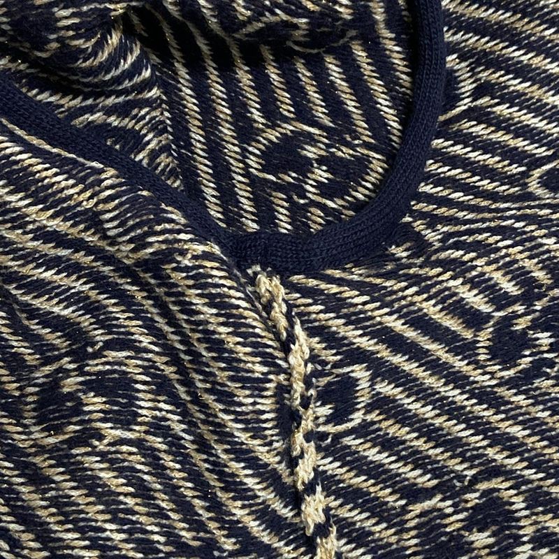 Gucci Cardigan Size S Women - 553505-xkaiv Beige Dark Navy And Red Long Sleeves