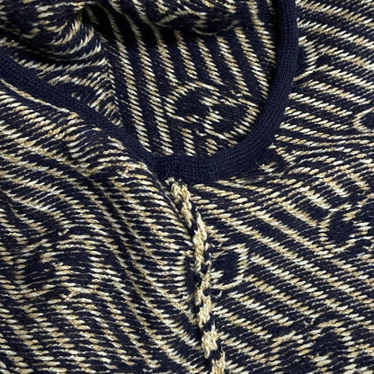 Gucci Cardigan Size S Women - 553505-xkaiv Beige Dark Navy And Red Long Sleeves